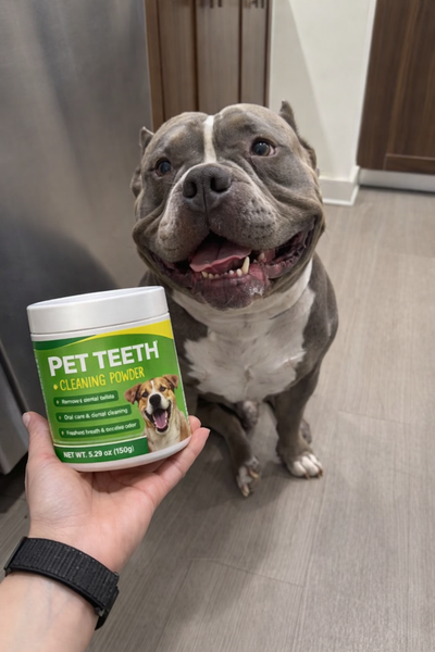 Pet Dental Powder - Freshens Breath, Protects Gums And Strengthens Teeth.